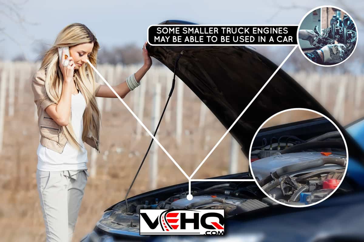 Girl looking at the car engine, Can You Put A Truck Engine In A Car?