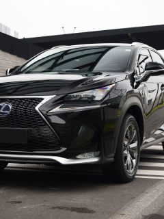 A black Lexus UX parked in front of a building, What Is The Best Oil For Lexus? [Inc. RX350, ES350, And IS350]