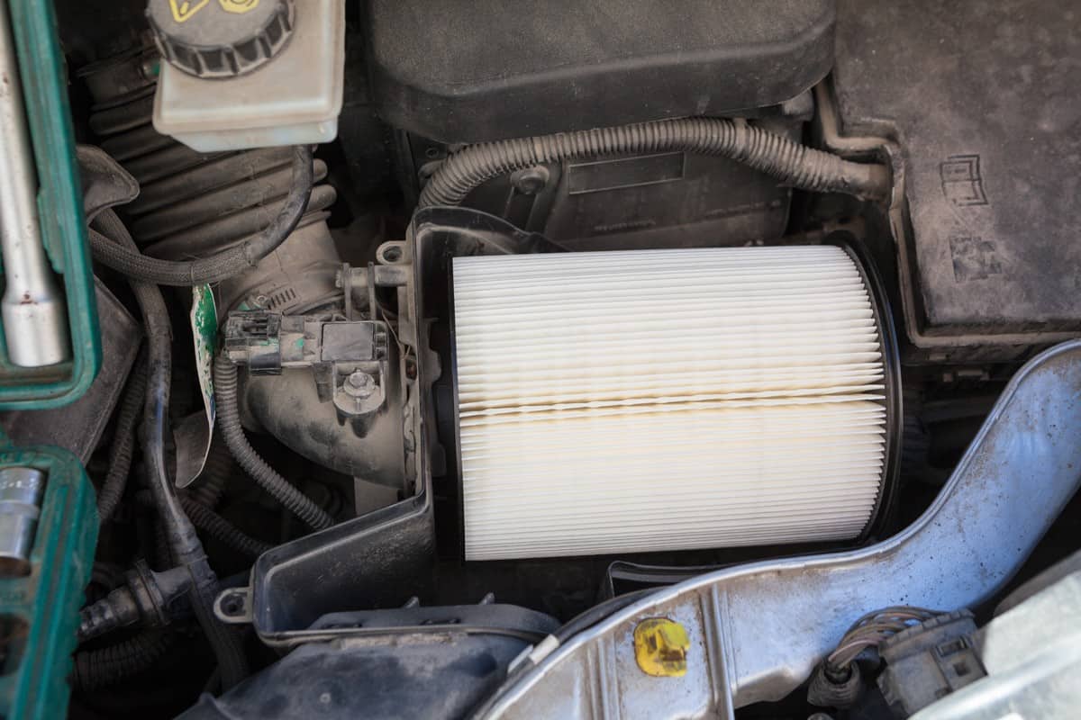 A car air filter intake