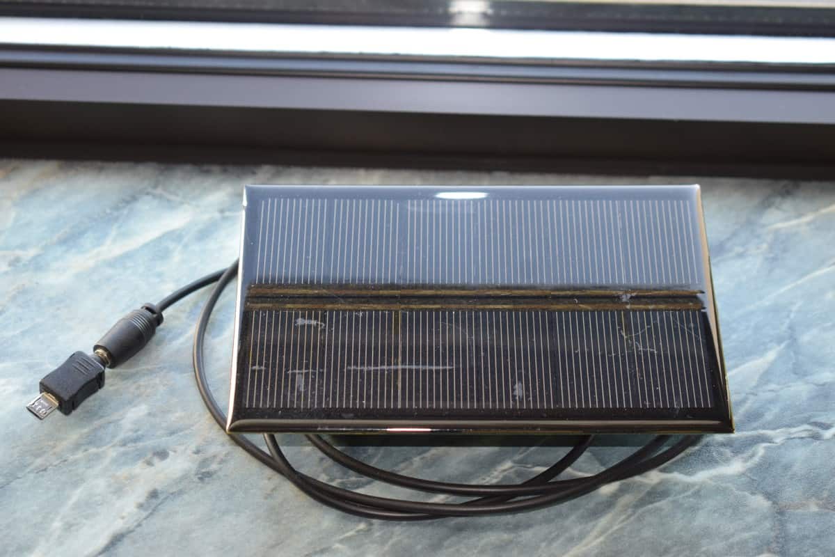 A portable solar power charger