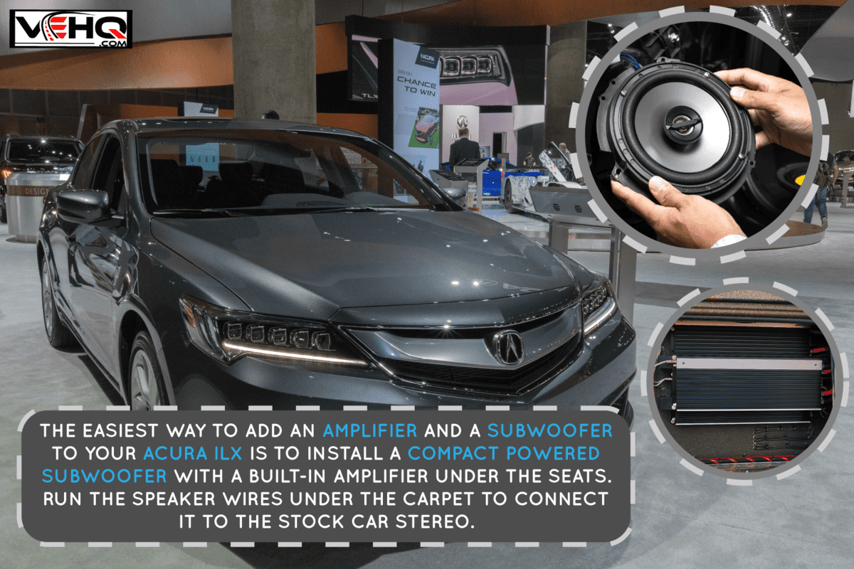 photo of a glossy metallic grey paint on brand new acura ilx 2022, Acura ILX: How To Add An Amp And/Or Subwoofer