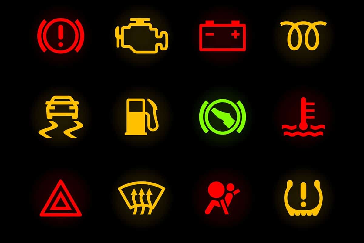 Car dashboard icons