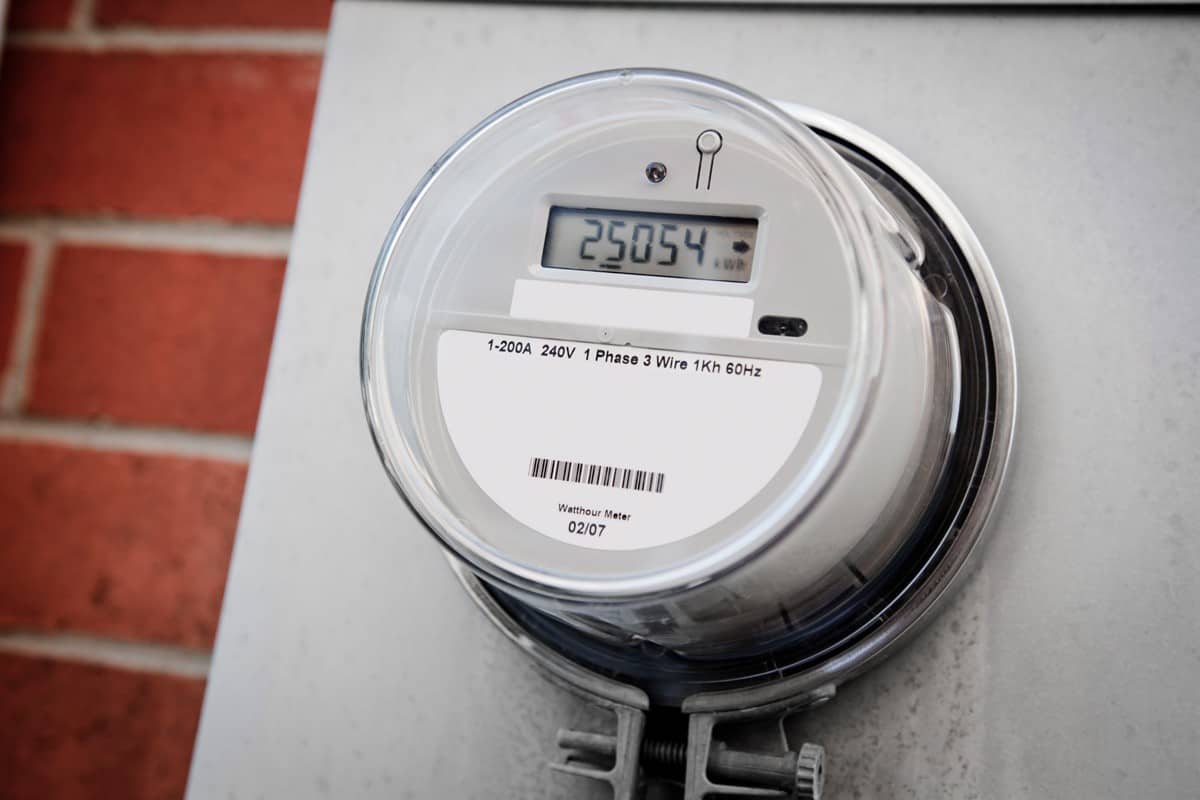 Close up of a smart energy meter.Related Images: