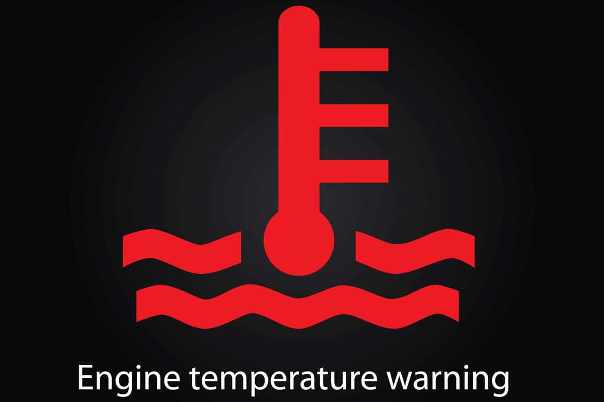 Engine temperature warning light