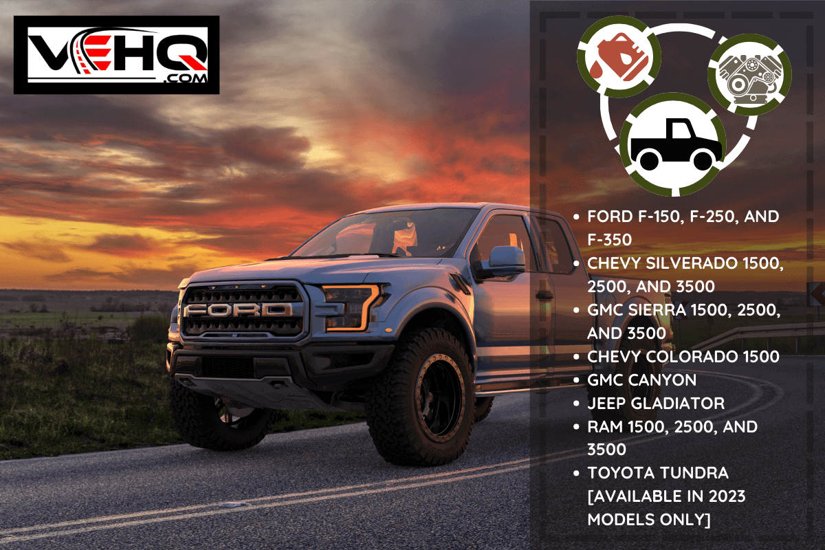 Ford F-150 Raptor - Most Extreme Production Truck On The Planet standing on the road at sunset — Stock Editorial Photography. - What Pickup Trucks Are Diesel?