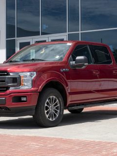 Ford F-150 display at a dealership. The Ford F150 is available in XL, XLT, Lariat, King Ranch, Platinum, and Limited models., How To Turn Off Mykey In A Ford F150 [Even Without Admin Key]