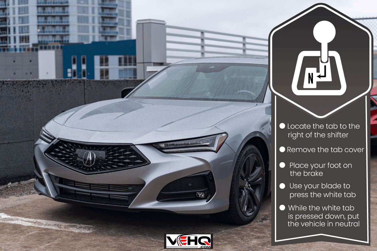 Acura ILX premium sport sedan at a dealership, How To Put Acura ILX In Neutral With A Dead Battery