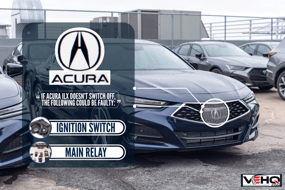 A blue colored Acura ILX at a parking lot, My Acura ILX Won't Turn Off - Why And What To Do?