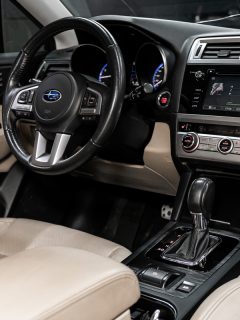 Subaru Outback , luxury car Interior - steering wheel, shift lever, multimedia systeme, driver seats and dashboard, Subaru Touchscreen Not Responding? Here's What To Do