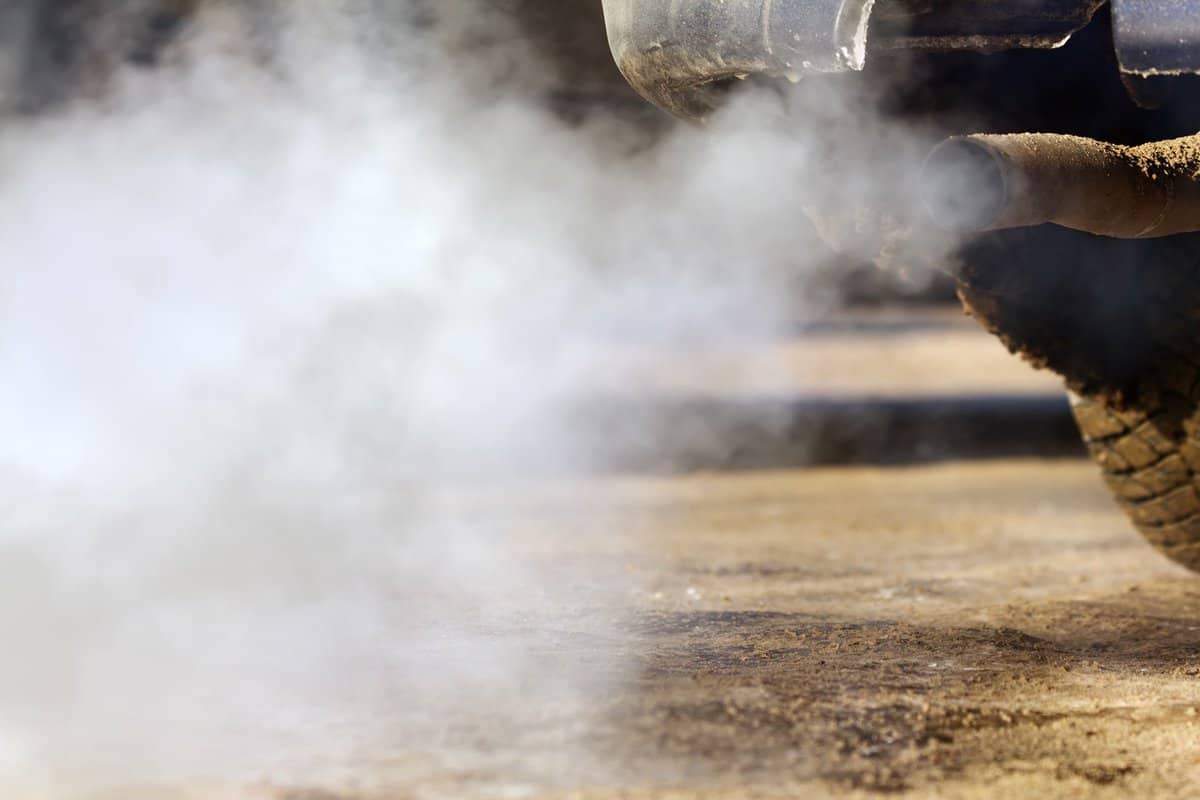 Pipe exhaust car smoke emission — Photo