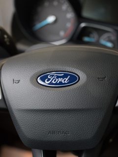 Showroom Ford. Steering wheel in new Ford car - Ford Steering Wheel Button Controls Not Working - What To Do