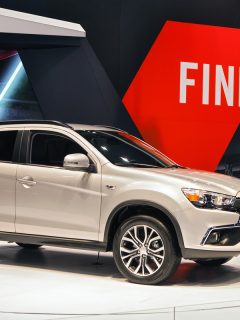 The 2016 Mitsubishi Outlander on display at the Chicago Auto Show., How To Unlock Hands Free System In Mitsubishi Outlander [In 5 Easy Steps!]