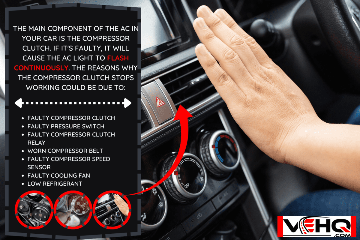 A woman caught the steering wheel of a car while driving to work - Mitsubishi Outlander AC Light Flashing - Why And What To Do