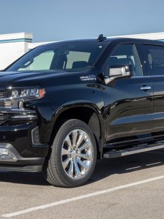 Chevrolet Silverado display. Chevy offers the Silverado in WT, Custom, Custom Trail Boss, LT, RST, LT Trail Boss, LTZ, and High Country models., Chevy Silverado ABS And Brake Light On - Why And What To Do?