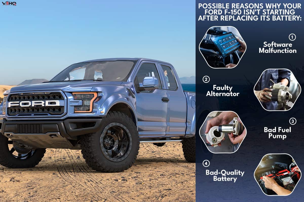 Ford F-150 Raptor standing on a sand dune, Ford F150 Won't Start After Replacing Battery