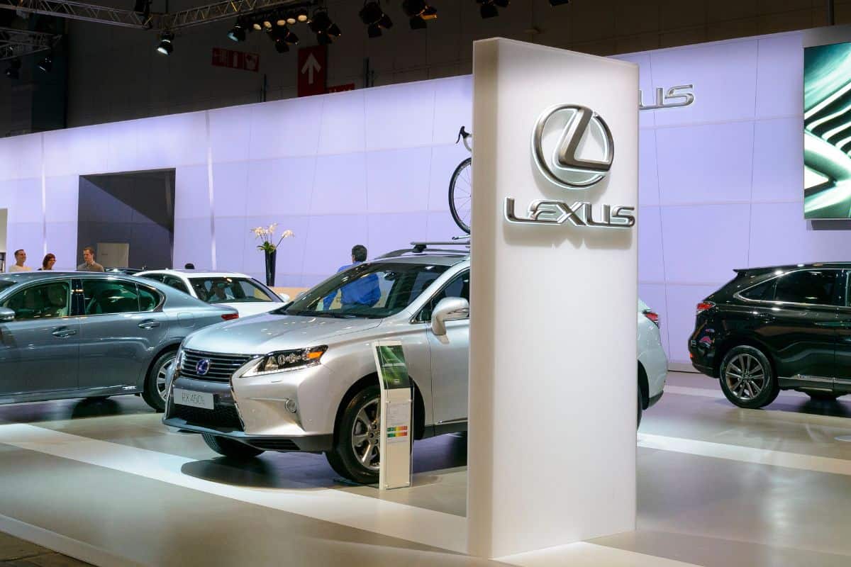 Lexus Booth stock photo