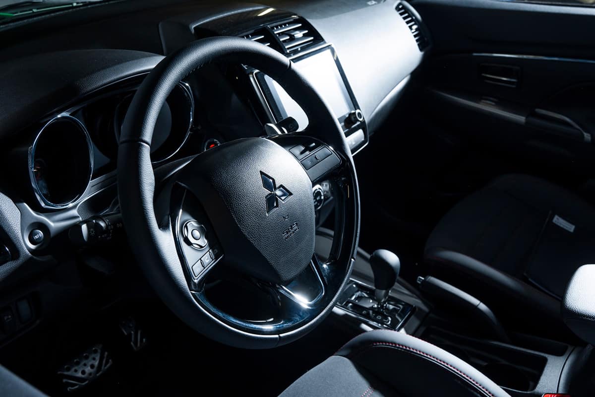 New Mitsubishi Asx (outlander sport) car interior.