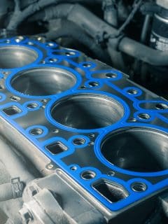 Short block with installed cylinder head gasket. Repair of a turbocharged diesel engine in a car workshop. Close up. Blur effect - Can You Replace A Head Gasket Without Removing The Engine