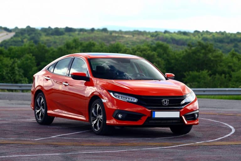The Honda Civic RS with the tenth generation of red color. June, 2017 Istanbul. Japanese automotive brand established by Soichiro Honda, How To Watch Netflix In Honda Civic