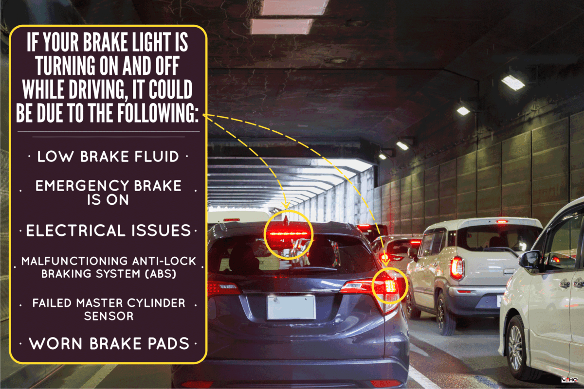 Congesting traffic in the underpass, Why Is My Brake Light Turning On And Off? What Could Be Wrong?