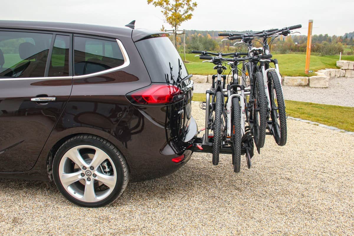 photo of a foldable-rear-bike-holder-in-a-car