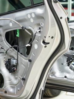 Dismantling car interior. Disassembled car doors without door cards for repair, installation of sound insulation, soundproofing or tuning of music speakers. - Car Sound Deadening DIY [Best Materials & How To Tips]