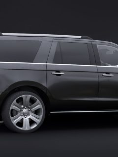 Ford Expedition 2019 Black Premium Family SUV isolated on black background. - Ford Expedition Window Bounce-Back Reset - How To?