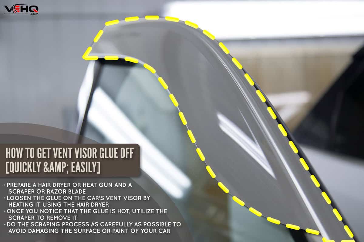 deflectors-car-windows-equipment close up, How To Get Vent Visor Glue Off [Quickly & Easily]