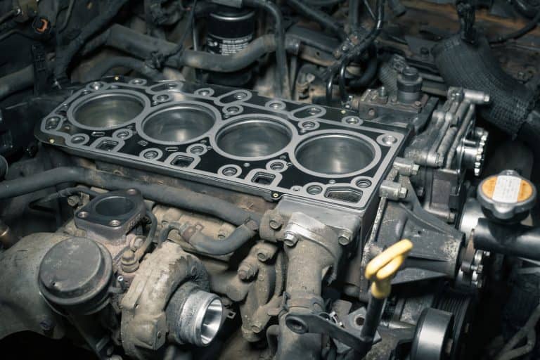 Short block with installed cylinder head gasket. Repair of a turbocharged diesel engine in a car workshop. Close up. Blur effect - Where Are Head Gaskets Located In Your Vehicle
