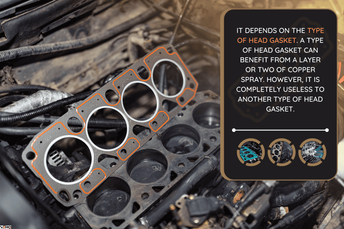 engine gasket, replacement of the cylinder block and head gasket - Should I Use Copper Spray On My Head Gasket [& How To]