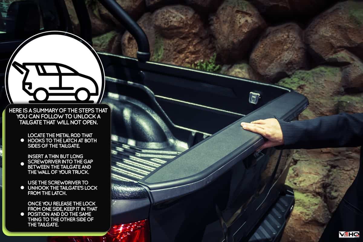 Rear of the pickup truck looks strong., Tailgate Won't Open? - Here's What To Do!