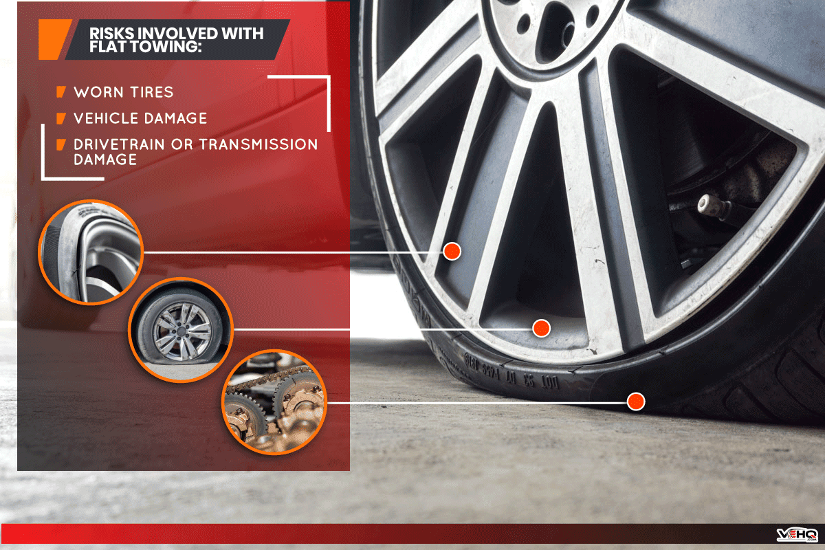 Run flat tires While there is air tire pressure lose in driving on street, Can You Flat Tow A Front-Wheel-Drive Car?