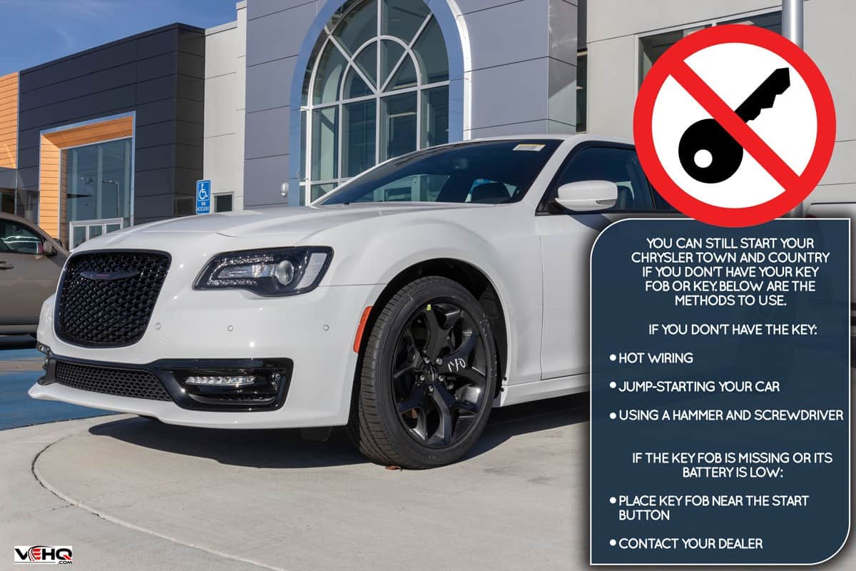 Chrysler 300S display at a Stellantis Chrysler dealership. The Chrysler 300 is also available in a Touring model.,How To Start Chrysler Town And Country Without A Key Or Keyfob