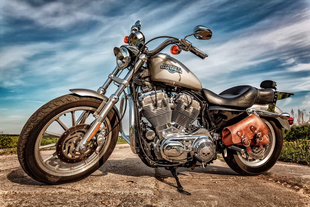 A classic designed Harley Davidson