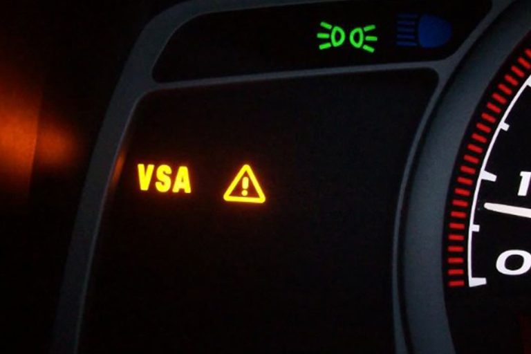 Exclamation mark indicator on car dashboard, Is It Safe To Drive With The VSA Light On? [Here's What You Need To Know!]