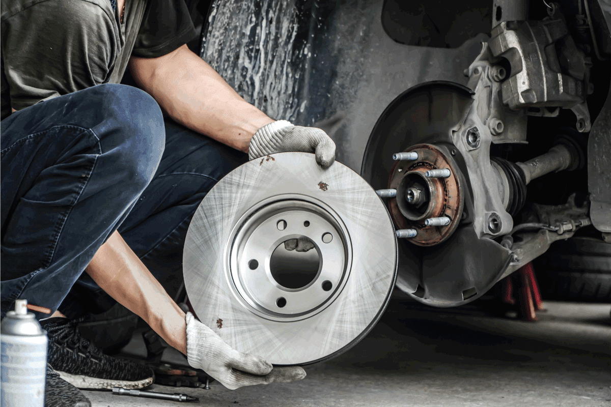 Brand new brake discs for garage cars. Auto mechanic. Is It Safe To Drive With Rusted Rotors [Here's What You Need To Know!]
