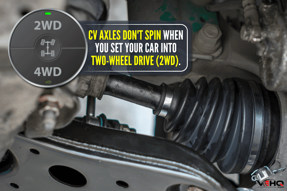 close up new cv joint rubber boot car 4x4 cv axle, Do CV Axles Spin In 2WD?