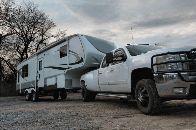 Fifth Wheel RV Recreation Vehicle 5th Slides Out Pulled By Diesel Truck. How To Install A Fifth Wheel Hitch On A Short Bed Truck [Step By Step Guide]