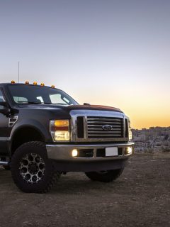 Ford F250 super duty truck at sunset, How To Make F250 Theft Proof