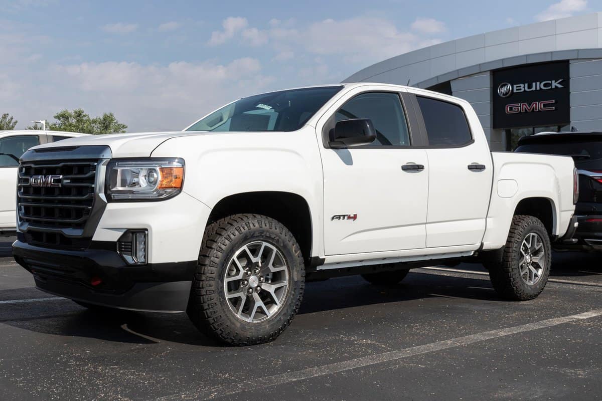 GMC Sierra 1500 AT4 display. The GMC Sierra 1500 is available in a variety of models and exterior packages.
