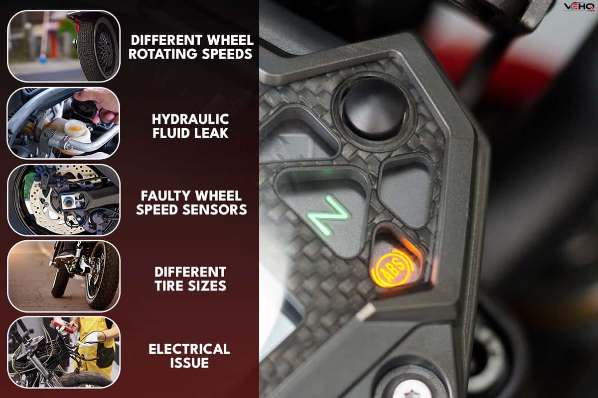 Anti-lock braking system ABS light on motorcycle dashboard, Harley Davidson ABS Light Flashing - Why? What To Do?
