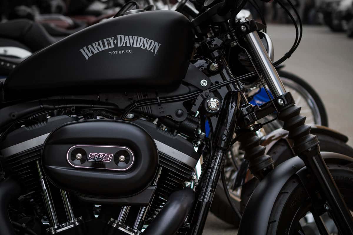 Harley Davidson motorcycle black