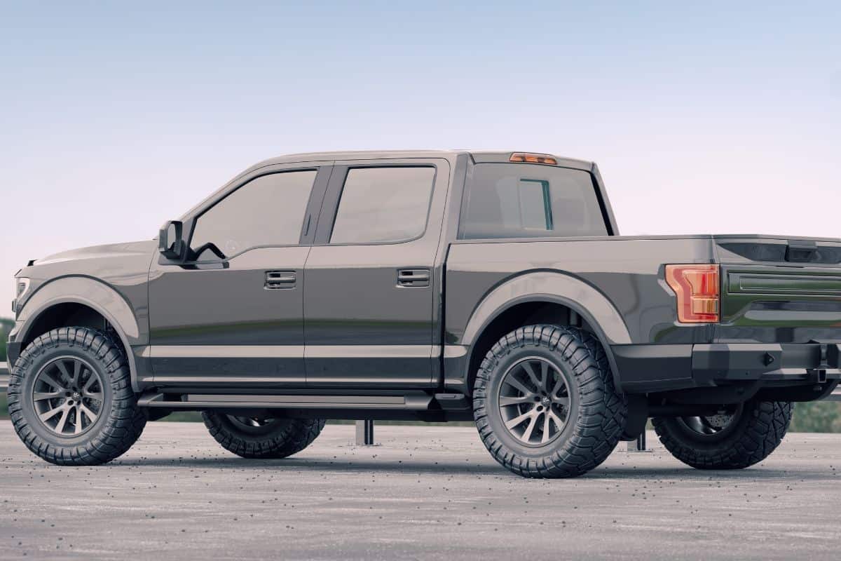 3D rendering of a brand-less generic pickup truck — Photo