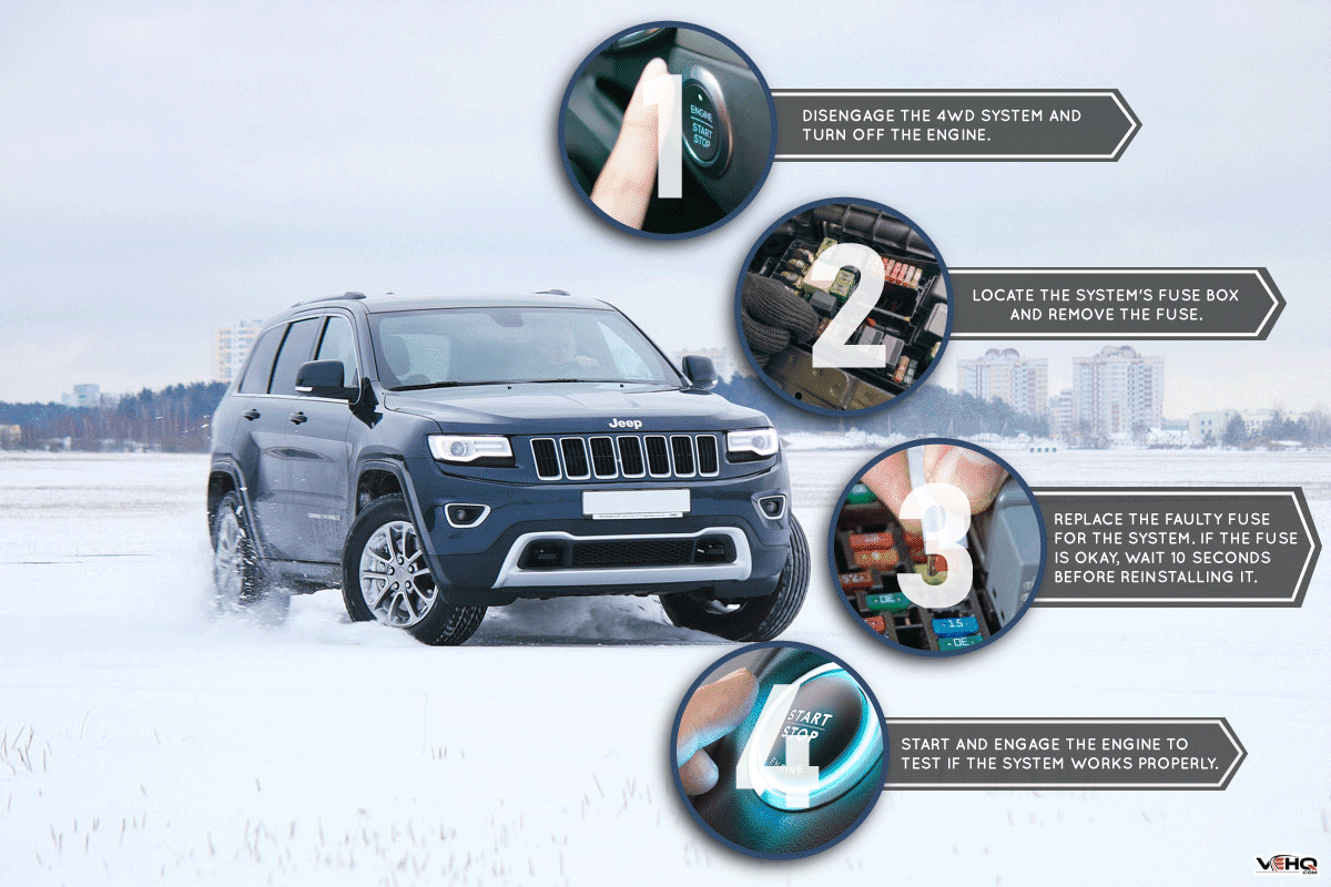 New Jeep Grand Cherokee 4x4 limited at the test drive event for automotive journalists from Minsk, How To Reset A Service 4WD Light In A Jeep Grand Cherokee [Step By Step Guide]