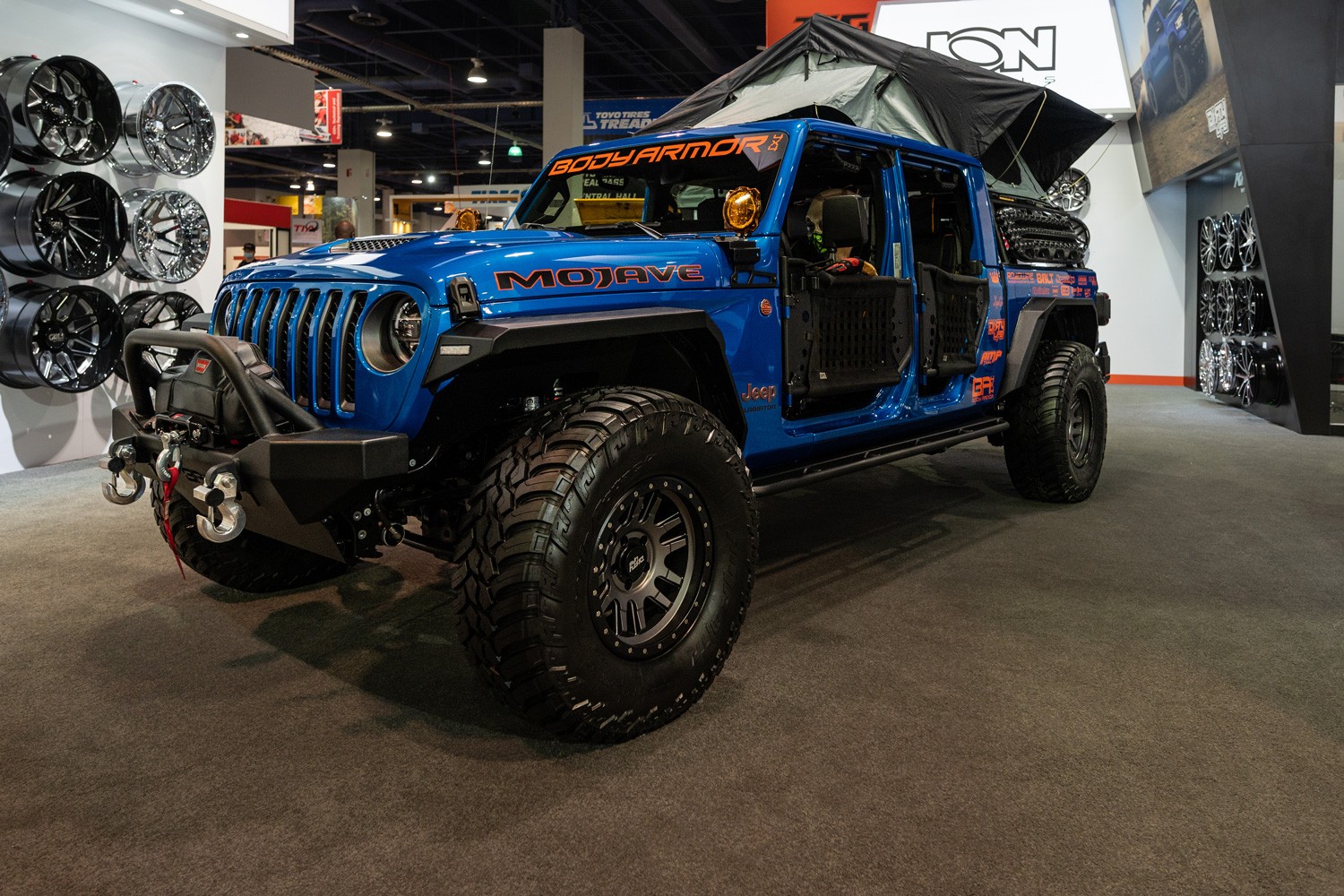 Jeep Gladiator showcased at the SEMA Show.