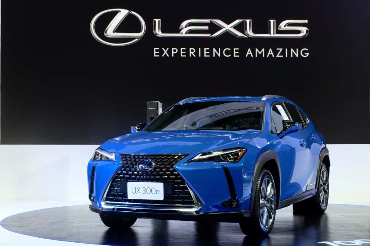  LEXUS The New All-Electric UX 300e on display