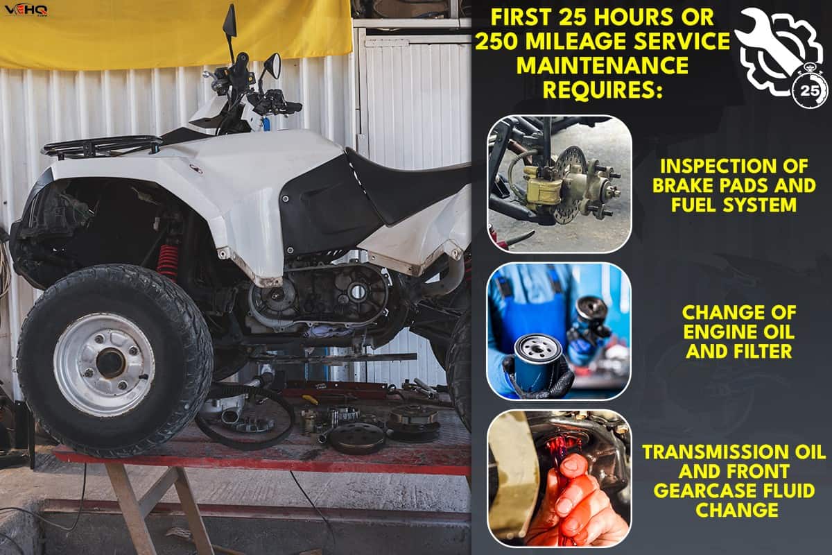 Maintenance intervals for an ATV