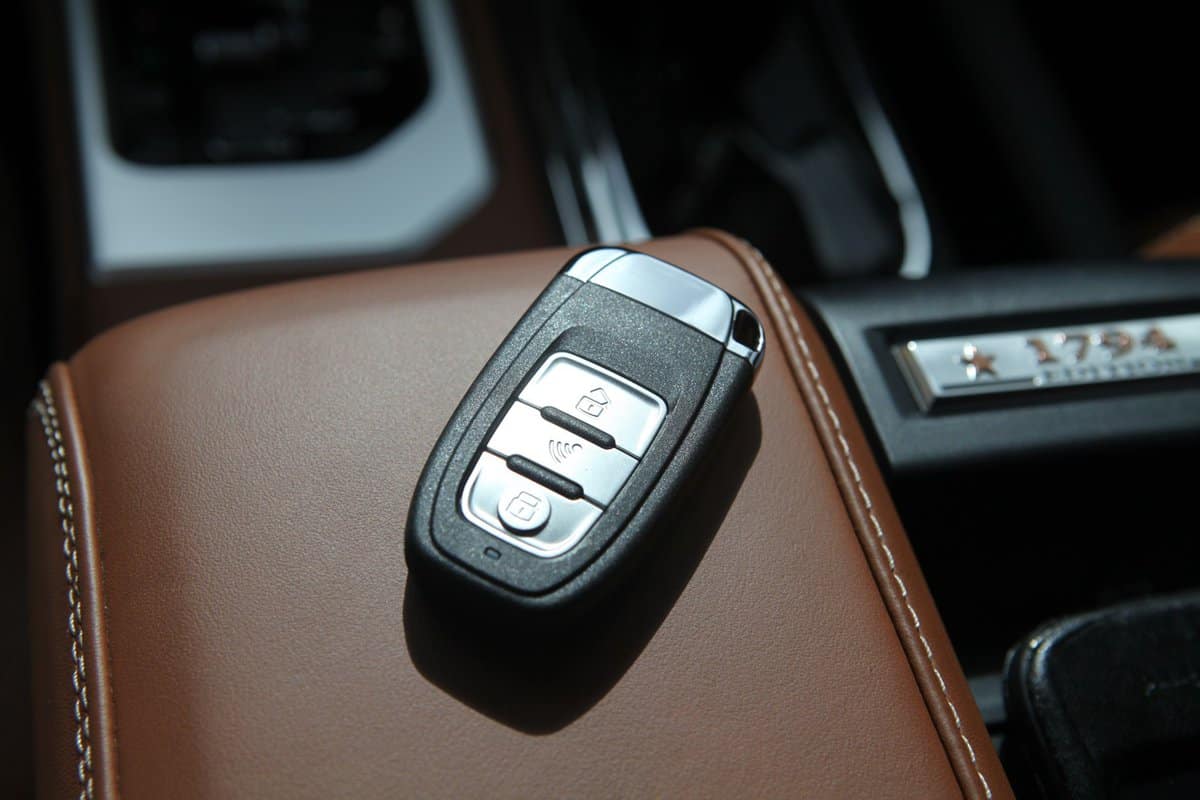 Remote car key car interior 
