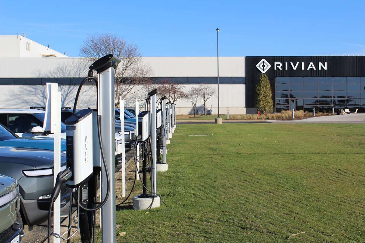 Rivian car manufacturing plant.