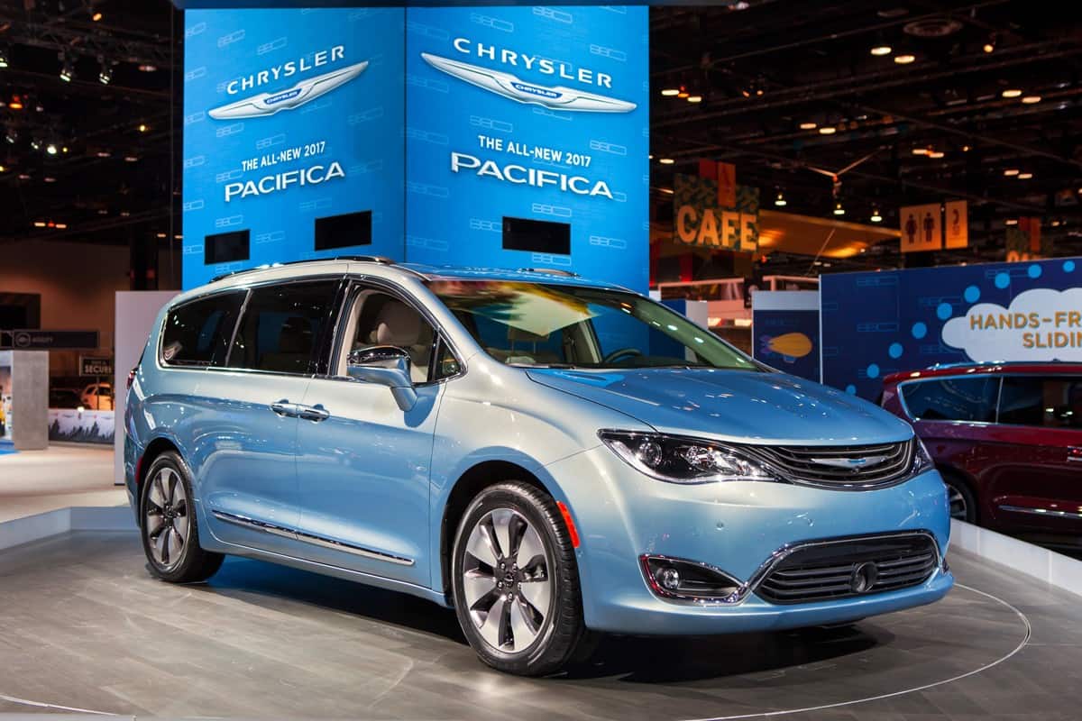 The 2017 Chrysler Pacifica on display at the Chicago Auto Show media preview
